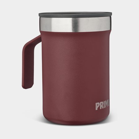Mugg i rostfritt stål med lock Primus Koppen Mug Ox Red, 30 cl / 300 ml