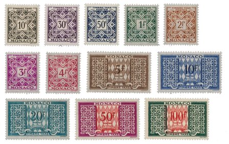 Monaco 1946/1947 - YT T29/39 - Ubrugt