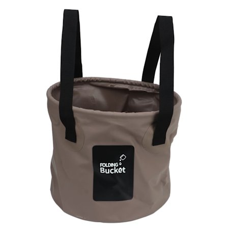 Taitettava retkiämpäri, 10 litran tilavuus, elintarvikelaatuinen PVC-verkkosivut, vahvistettu köysi, kannettava ulkoilmataittuva ämpäri matkustamiseen