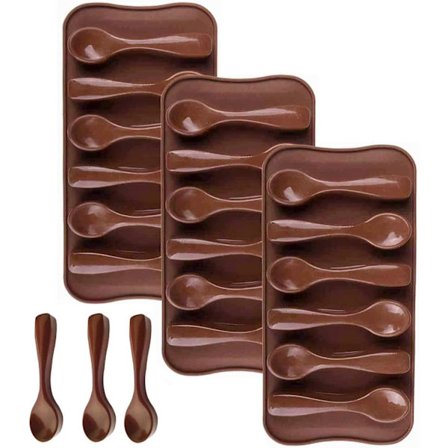 Set med tre molds i silikon, molds, DIY- molds för praliner, godis