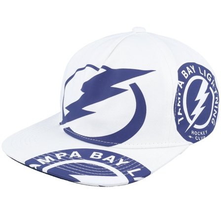 Mitchell & Ness - White snapback Gorra - Tampa Bay Lightning In Your Face Deadstock White Snapback @ Hatstore