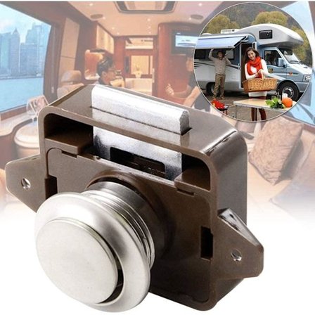 Trykknap Lås Skab Skuffe Dørknop Autocamper