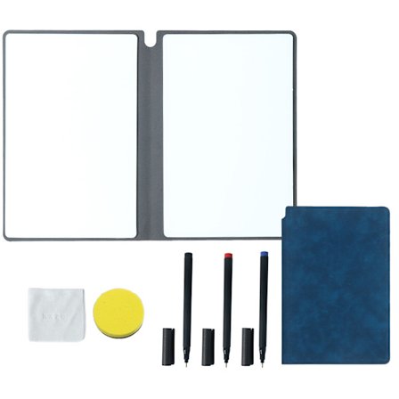 Uusi A5-kokoinen valkotaulu, uudelleenkäytettävä taitettava valkotaulukirja yrityksille, toimistoille, kouluille ja kotiin