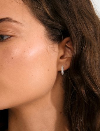 Pilgrim Tatum Small Hoops Silver-Plated - Silver - ONE SIZE