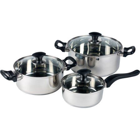 Funktion Grytesett 6 deler, rustfritt stål' - 'Metall