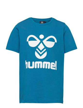 Hmltres T-Shirt S/S T-shirts Short-sleeved Blå Hummel