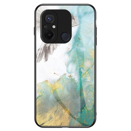 SKALO Xiaomi Redmi 12C 4G Marmori karkaistu lasi TPU-suojakuori Multicolor
