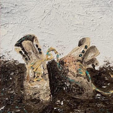 Skilled trade - gold & cream splatter APOLLO BROWN