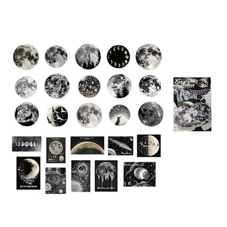 50 stk. Estetisk Scrapbooking-klistremerke Kompatibel med Journal Planner Notatbok Vannflaske Laptop Skateboard Scrapbooking-utstyr