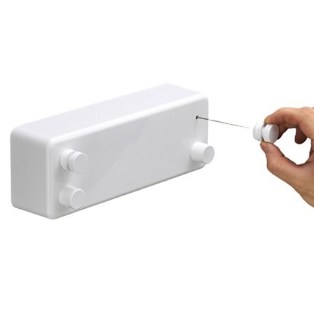 Uttrækbar kleslinje, 13,8 fot rustfritt stål dobbel kleslinje