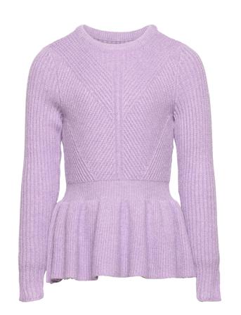 Kogkatia L/S Peplum Cp Knt Dresses & Skirts Dresses Casual Dresses Long-sleeved Casual Dresses Liila Kids Only