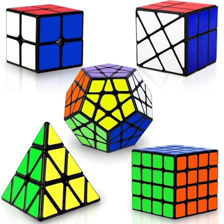 Set Pusselkub Magic Cube 2x2 4x4 Fenghuolun Pusselkub Leksak Gif