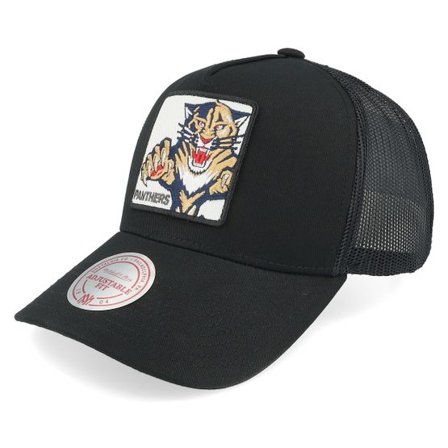 Mitchell & Ness - NHL Svart trucker Keps - Hatstore Exclusive x Florida Panthers In Your Face Black Trucker @ Hatstore