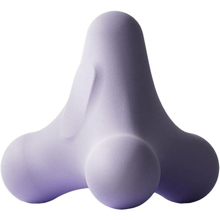 Shiatsu massagebolde - 1 stk - Lilla - Triggerpunktsmassage til skuldre, nakke, ryg og hænder - Med aflastningspunkter - Øvelsesbold