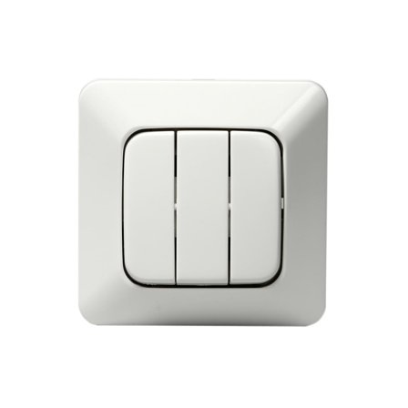 ABB 10631U4 Strømbryter innfelt, IP20, uten klor 3 x 1 pol, Strømbrytere & vegguttak