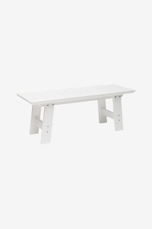 Jotex - Benk 40 x 120 Cm Hvit - BULLERÖ - Kjøp Hagesofaer & hagebenker hos Jotex