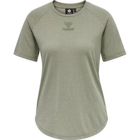 Hummel Women's Hmlvanja T-shirt S/S Women Short sleeved fitness sweater Green XS