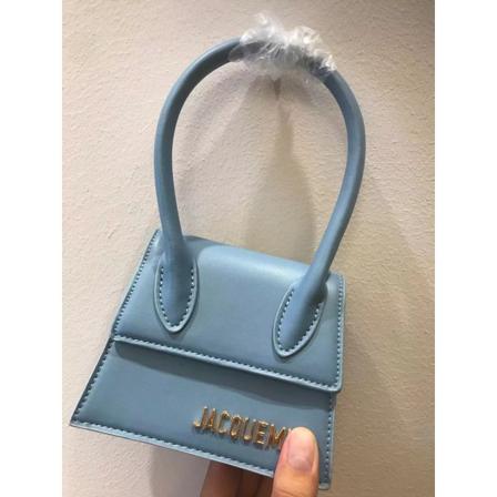Kvinner Dame Håndveske Skulderveske Liten Bag Ins Portable Crossbody Plain blue