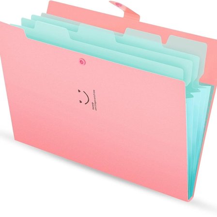 Laajennettava kannettava tiedostokansio, laajeneva kansio, A4-asiakirjakansio, 5 osastoa