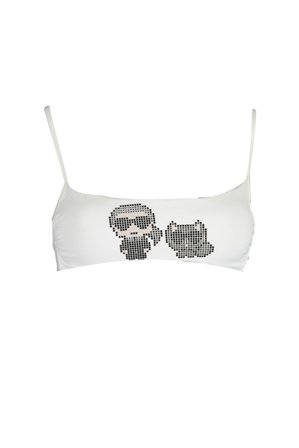 Karl Lagerfeld Beachwear Costume Parte Sopra Donna Bianco