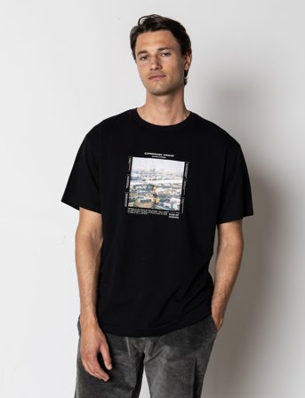 Clean Cut Copenhagen Sortedamssøen Organic T-Shirt - Black - XXXL