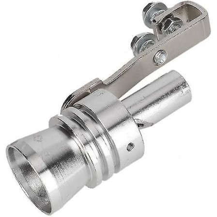 Bil Turbo Lydsimulator Fløyte Turbo Eksosfløyte Universal Eksos Trykkreduserer Simulator Fløyte Lyd (sølv) (1 stk)