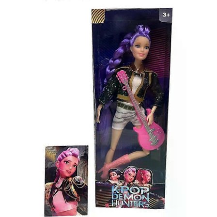 Kpop Demon Hunters Live-Action Figur Leksak Rumi Mira Zoey Temalåt Med Färgglada Ljus Födelsedagspresenter Till Flickor B med låda-FX- B med låda B