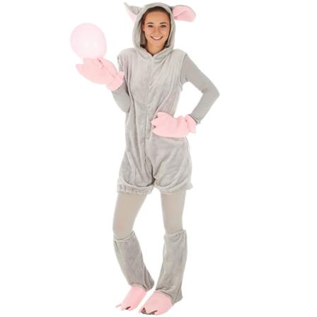 Tectake Maskeraddräkt Mus Grey Xl