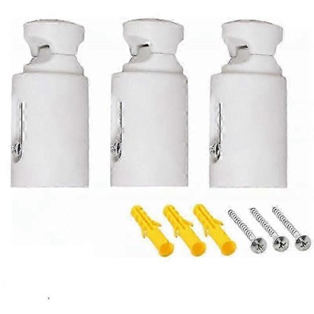 Ersättningsradiatorfästen, handdukstork, vit väggmontering, justerbart avstånd, lämplig för raka eller böjda badrumsradiatorer SZRH A-D 3094