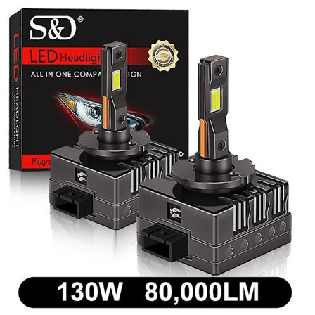 100w 50000lm-80000lm D1s D3s Led D2s D4s D5s D8s Led Canbus Frontlykter Hid D1r D2r D3r D4r D5r D8r Pære 130w Billys Auto 6500k 12v 24v