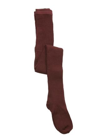 Wool Rib Tights Socks & Tights Tights Rød Mp Denmark
