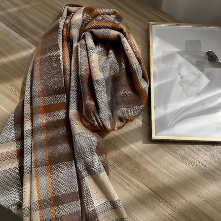 Fusk Cashmere Halsduk Pläd Sjal