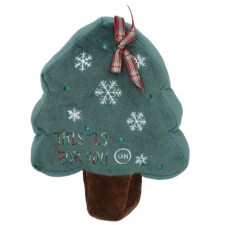 Julgran Plysch Kudde Docka Söt Heminredning Present till Barn 26x35cm