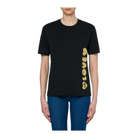 Love Moschino T-Shirt Sort, Dame