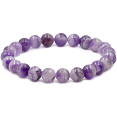 Naturlig Reiki Healing Ädelsten Rund Pärla Stretch Armband 12mm