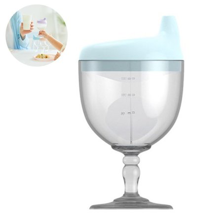 Baby Plastik Vinglas med Låg Børnefest Kop Drikke Krus til Fødselsdag Jul Nytårsfest