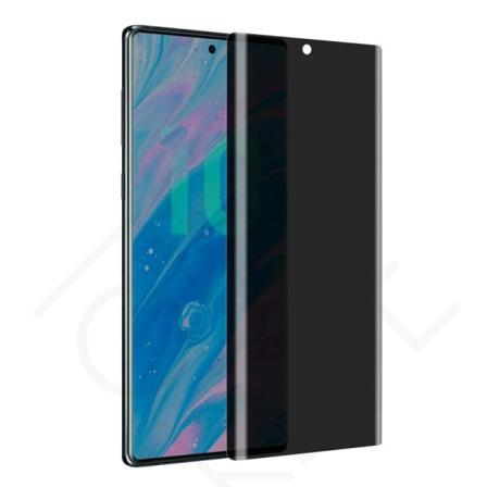 Samsung Note 10 Plus Privacy Fullframe Härdat Glas 0.26mm 3d 9h Transparent