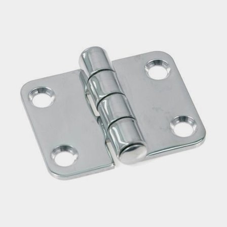 Hatch hinge 1852-Marine, 46 x 37 mm, acid-resistant stainless steel (AISI 316)