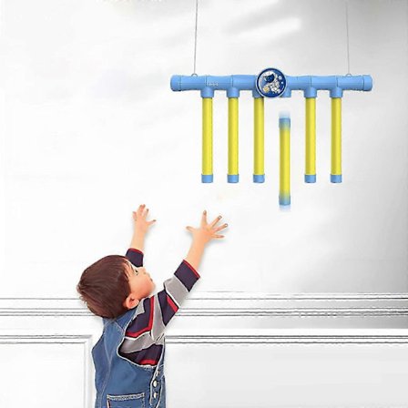 Opgraderet Reflekser Spil Fang Alle Faldende Pinde Spil Hånd-øje Koordination Træningslegetøj Til Børn Og Voksne Justerbar Hastighed Fang Spil [DB]