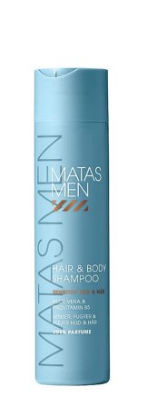 3 for 2 - Matas Striber Men Hair & Body Shampoo til Sensitiv Hud Uden Parfume 250 ml, Mænd, Kropspleje, Bad & Brus