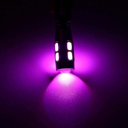 2/4 stk T10 LED 10-SMD billys CANBUS parkeringslys belysningslampe hvid 12V Boris Pink Purple