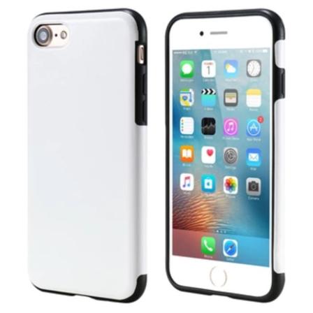 iPhone 8 Plus - Retro Smart skinnveske fra Crazy Horse Vit