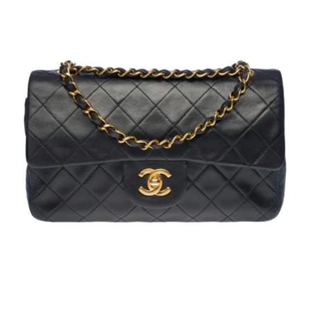 Chanel Vintage Pre-owned Læder chanel-tasker Sort, Dame Vintage Tasker, Størrelse: ONE Size