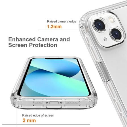Iphone 14 Plus Skal Gradient Shockproof - Clear