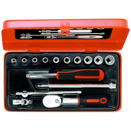 Bahco A6716DZ Hylsnyckelsats 1/4", 15 delar, tum, Handverktyg