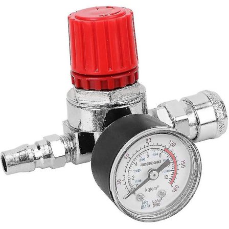 Tryckregulator Kontrollventil Mätare Med Hane/hona Anslutning Säkerhetsventil Trimsats För Luftkom Banmo