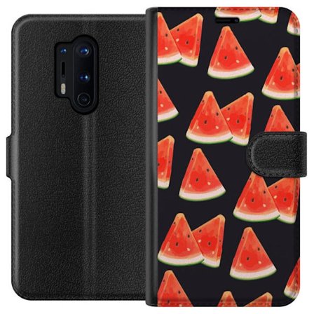 Kompatibelt Plånboksfodral till OnePlus OnePlus 8 Pro Vattenmelon sommar mönster
