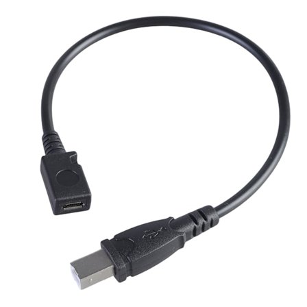 29cm USB 5Pin Hona till USB B Hane Adapterkabel för Skrivare Skannrar
