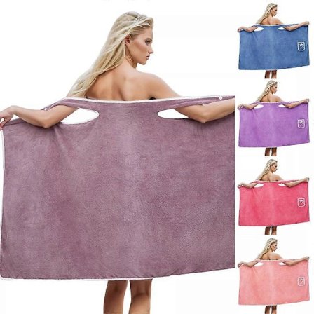 Damen Dusjskjørt, Dusj Spa Wrap Håndklekjole Hurtig tørkende Badekåpe