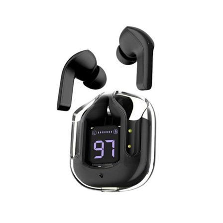 Trådlösa hörlurar Bluetooth hörlurar SVART